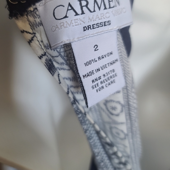 Carmen Marc Valvo Maxi Dress 2 - Picture 7 of 11